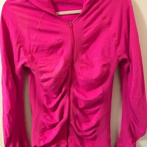 Athleta Sparkling Pink Women's BodyCon Hoodie Medium